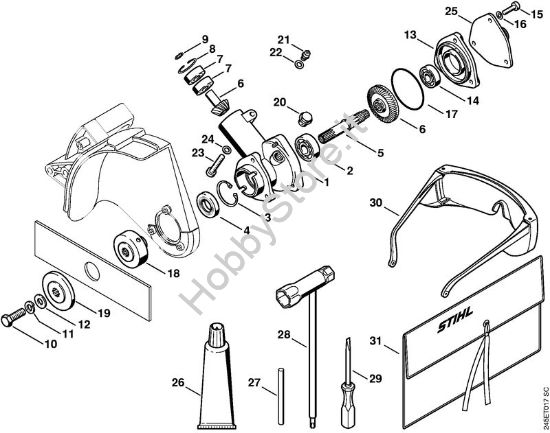 Riduttore, attrezzi, accessori a richiesta FC 85 FC 85 brand Stihl